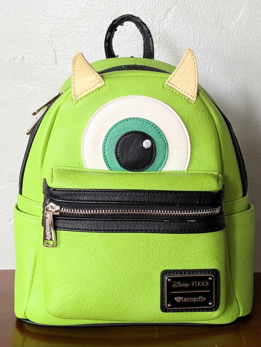 Loungefly Disney Pixar Monsters Inc. Mike Wazowski Cosplay Mini Backpack